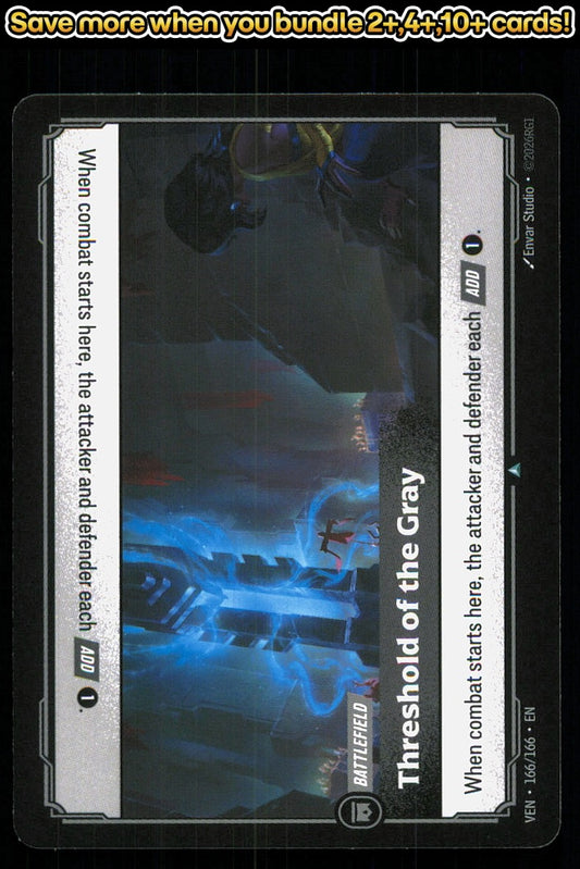 🎴 Threshold of the Gray 166/166 Uncommon Vendetta NM 🎨 Studio