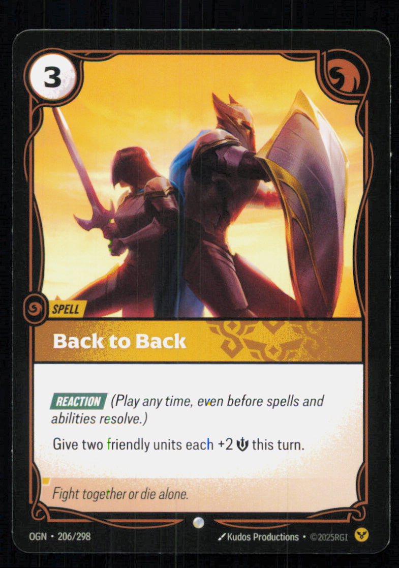 🎴 Back to Back 206/298 Common OGN Origins NM