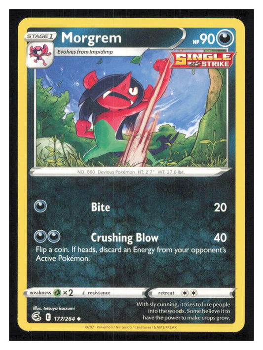 🎴 Morgrem 177/264 Uncommon Fusion Strike NM