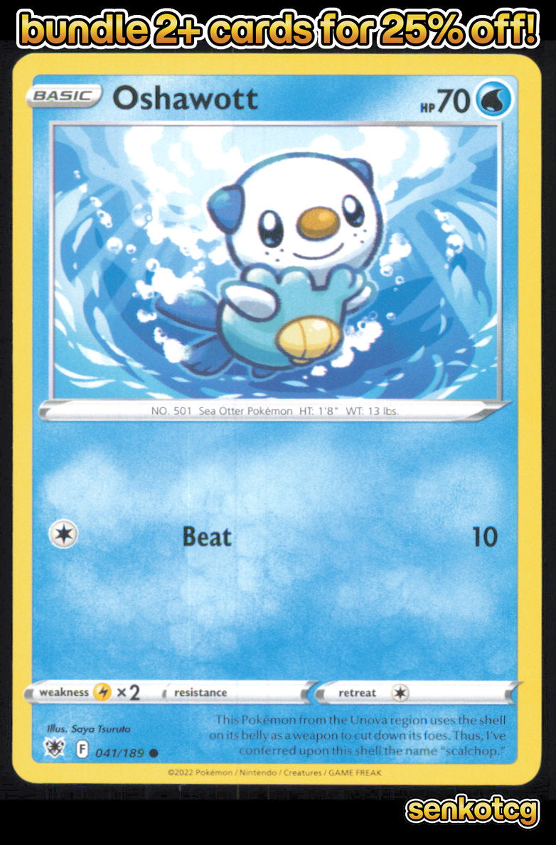 🎴 Oshawott 041/189 Common Astral Radiance NM