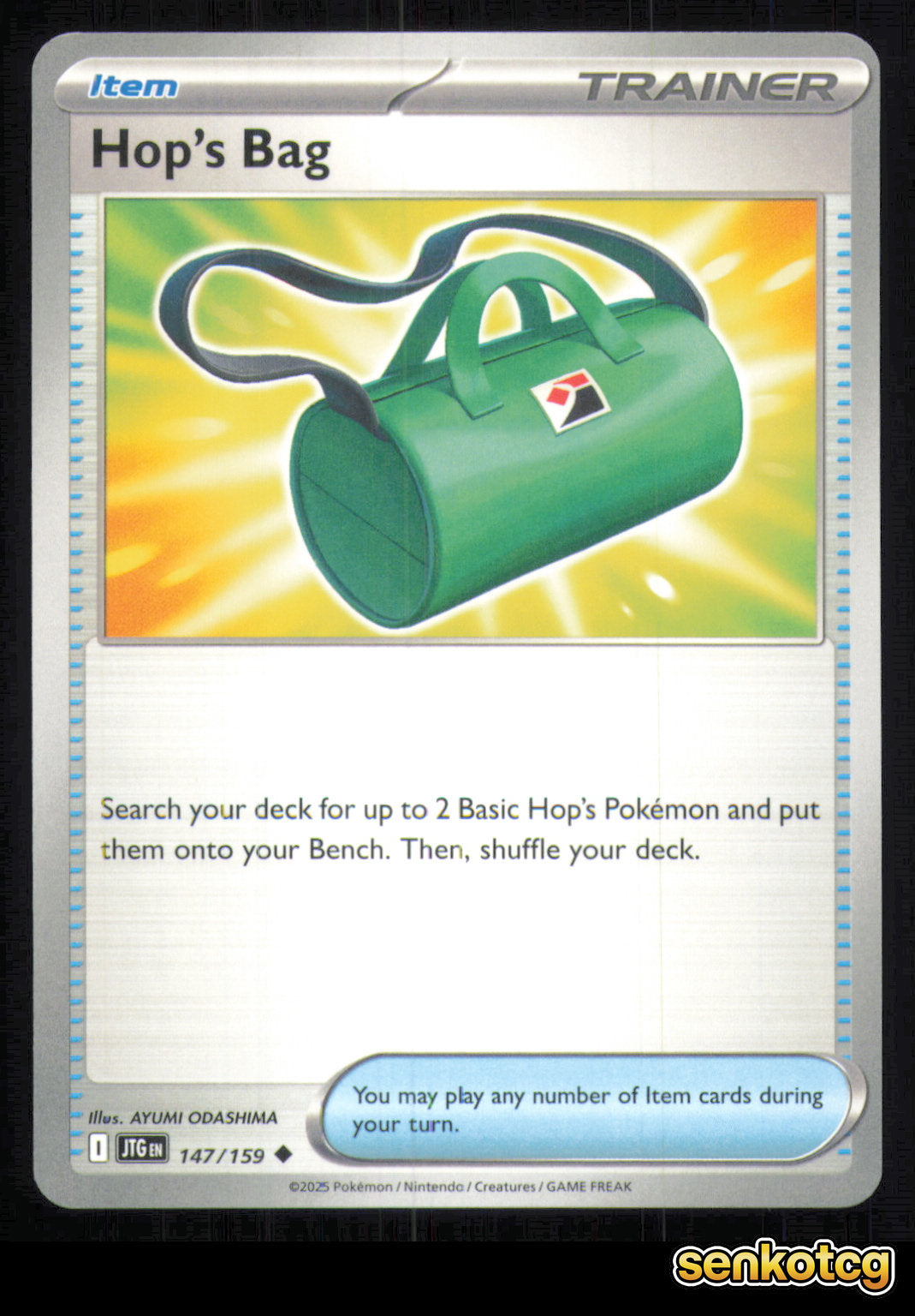 🎴 Hop's Bag 147/159 Journey Together NM 🎨 ODASHIMA