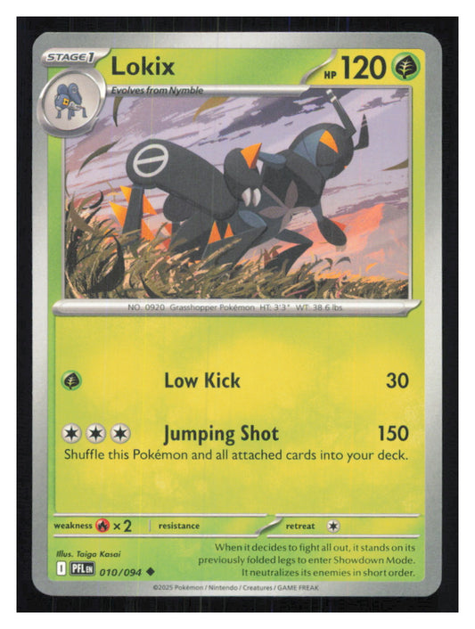 🎴 Lokix 010/094 Uncommon PFL Phantasmal Flames NM