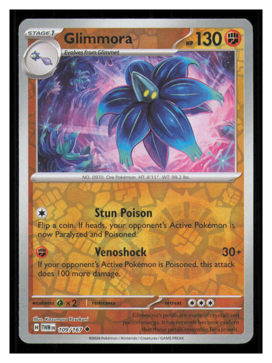 🎴 Glimmora 109/167 Reverse Holo Twilight Masquerade NM 🎨 Yasukuni