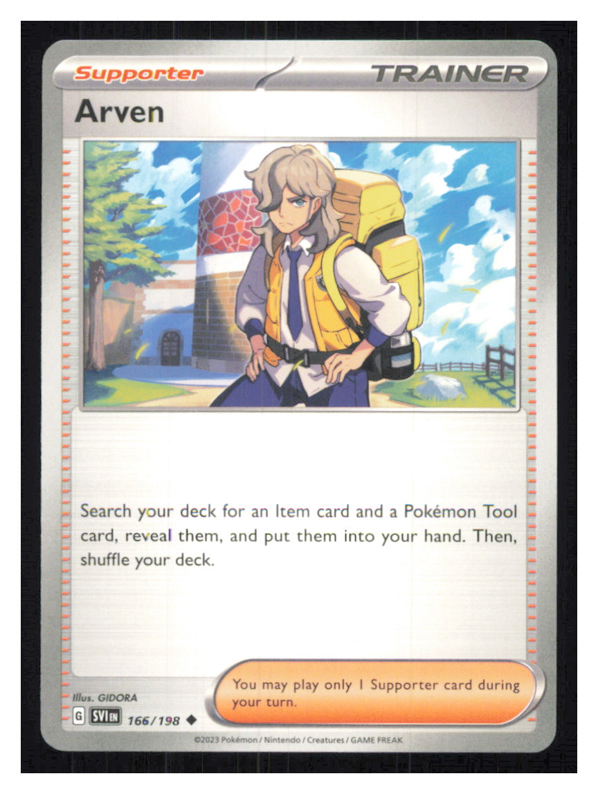 🎴 Arven 166/198 Uncommon Scarlet & Violet NM