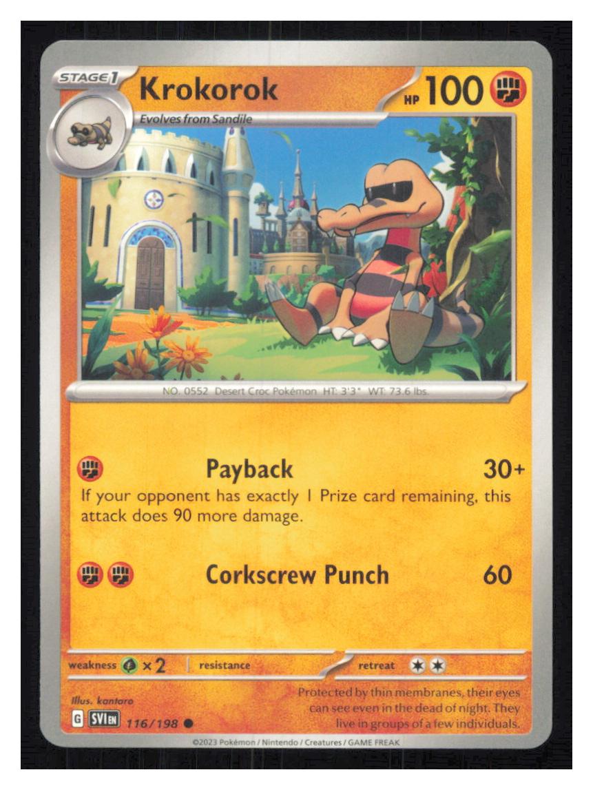 🎴 Krokorok 116/198 Common Scarlet & Violet NM