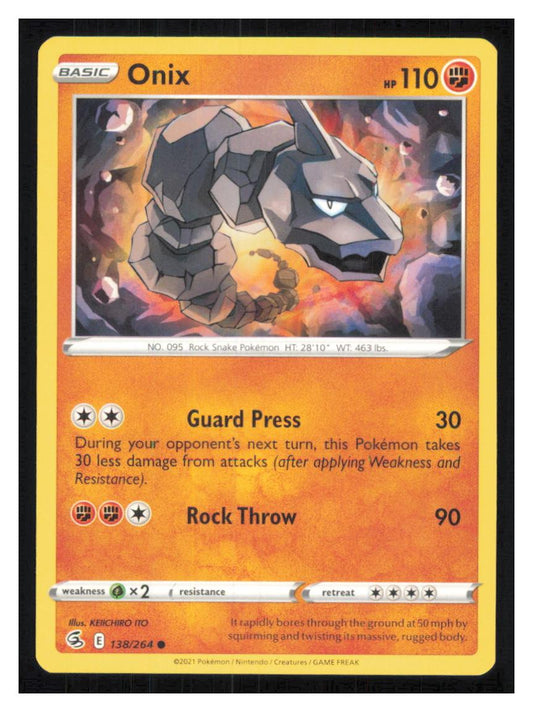🎴 Onix 138/264 Common Fusion Strike NM