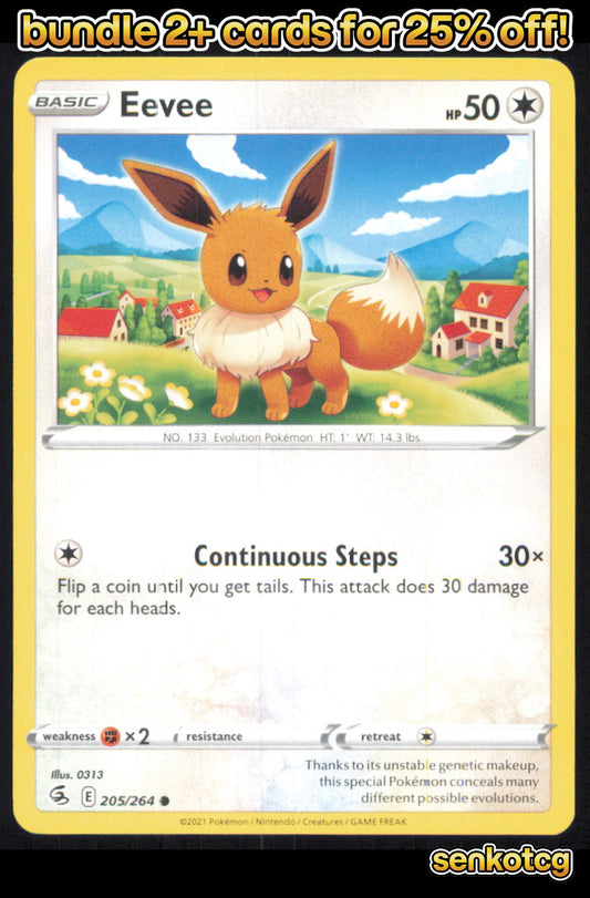 🎴 Eevee 205/264 Common Fusion Strike NM
