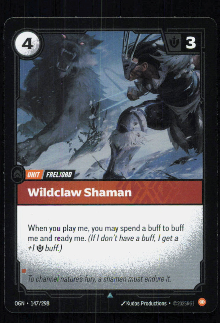 🎴 Wildclaw Shaman 147/298 Uncommon Foil OGN Origins NM