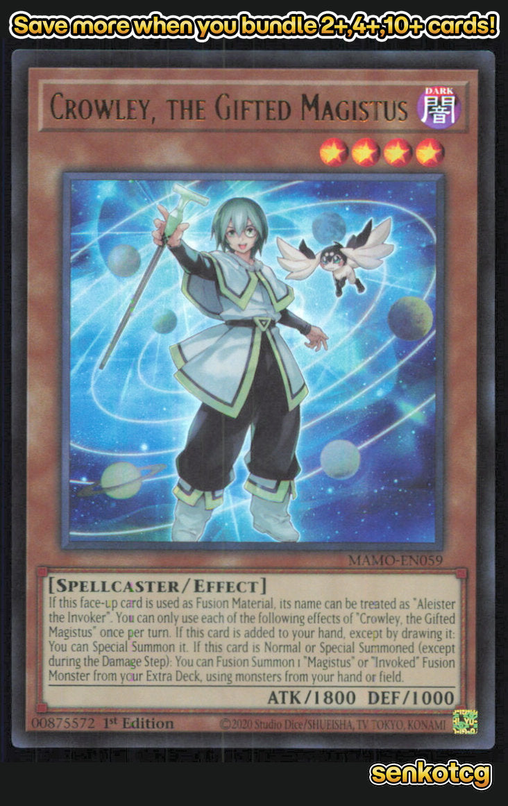 🎴 Crowley, the Gifted Magistus MAMO-EN059 Ultra Rare