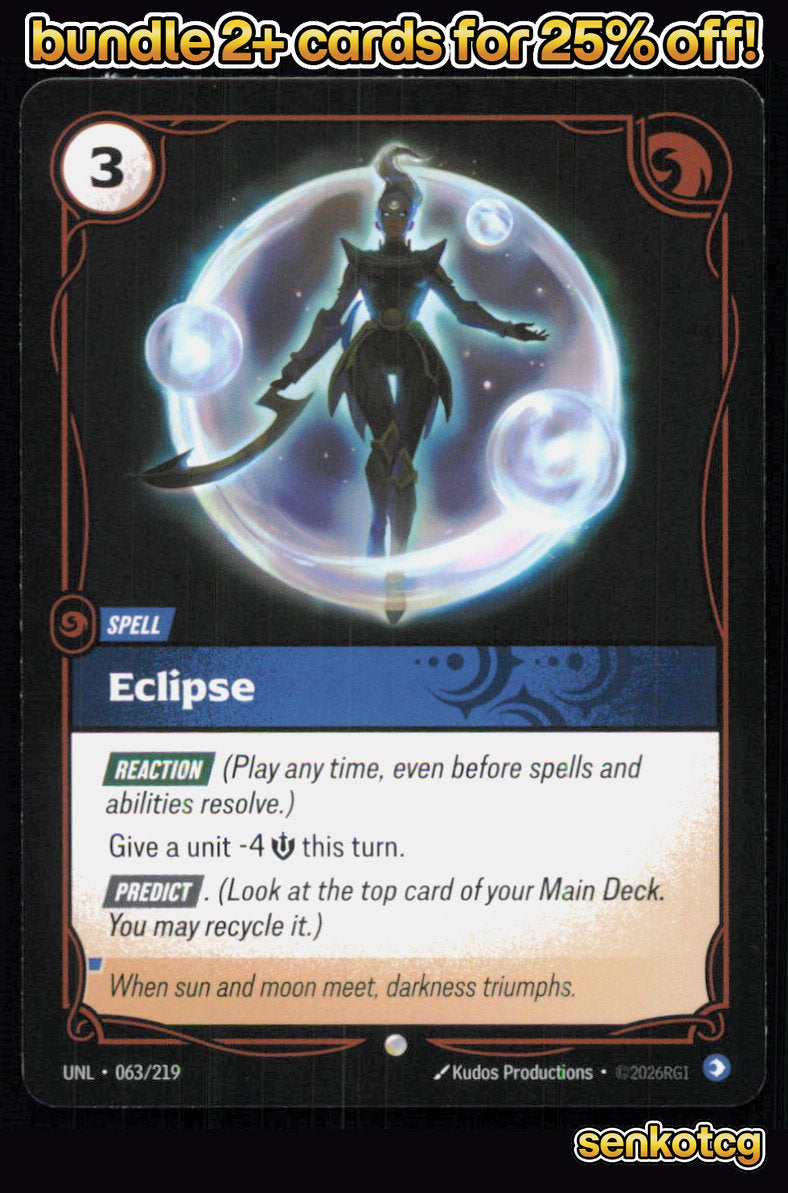 🎴 Eclipse 063/219 Common Unleashed NM