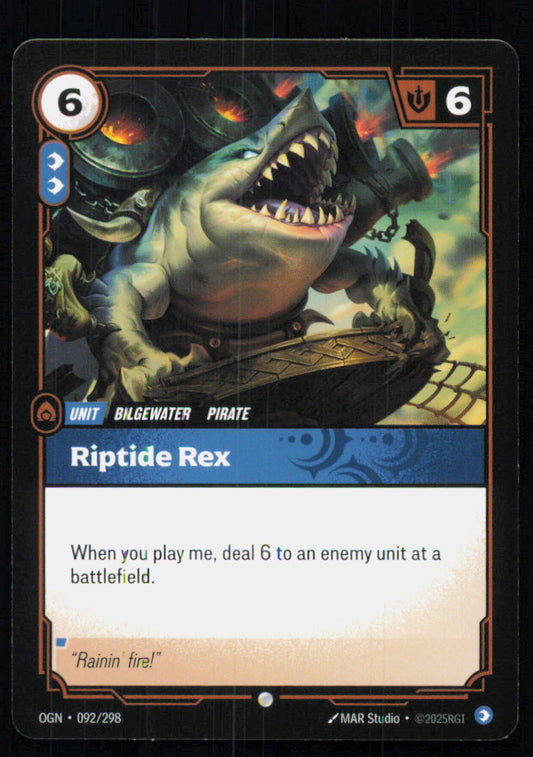 🎴 Riptide Rex 092/298 Common OGN Origins NM