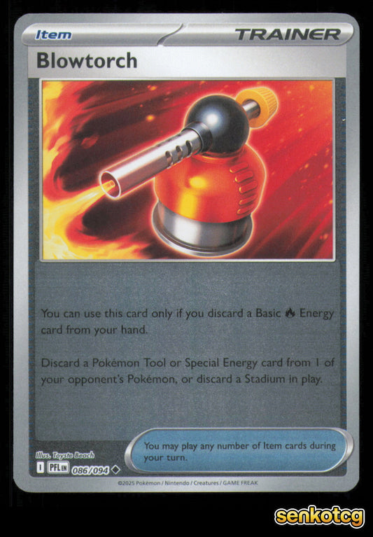 🎴 Blowtorch 086/094 Reverse Holo Phantasmal Flames NM 🎨 Beach