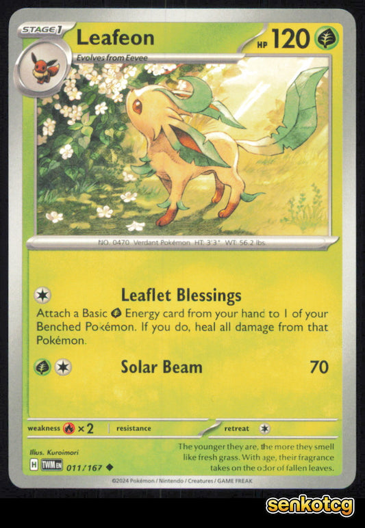 🎴 Leafeon 011/167 Uncommon Twilight Masquerade NM