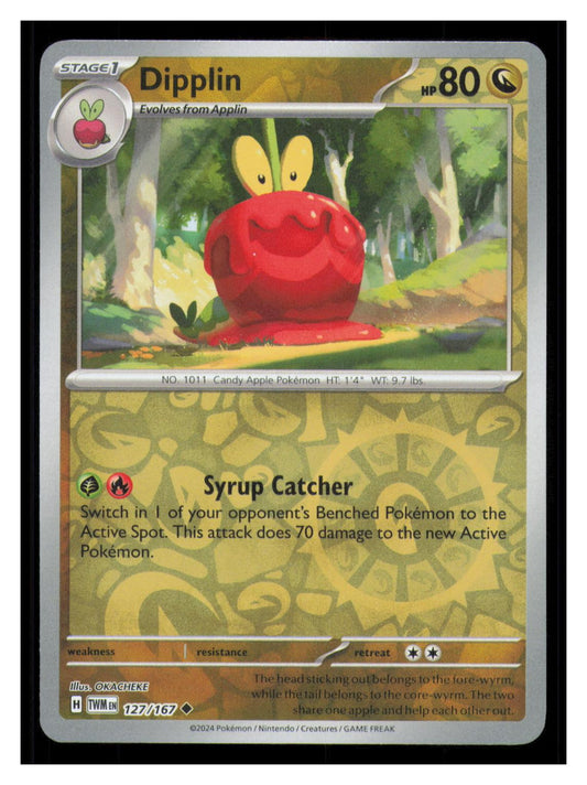 🎴 Dipplin 127/167 Reverse Holo Twilight Masquerade NM 🎨 OKACHEKE