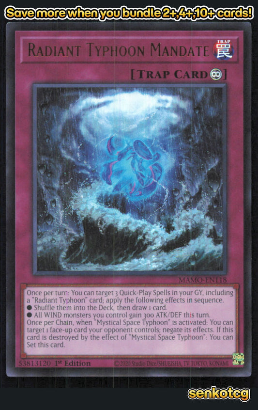 🎴 Radiant Typhoon Mandate MAMO-EN118 Ultra Rare