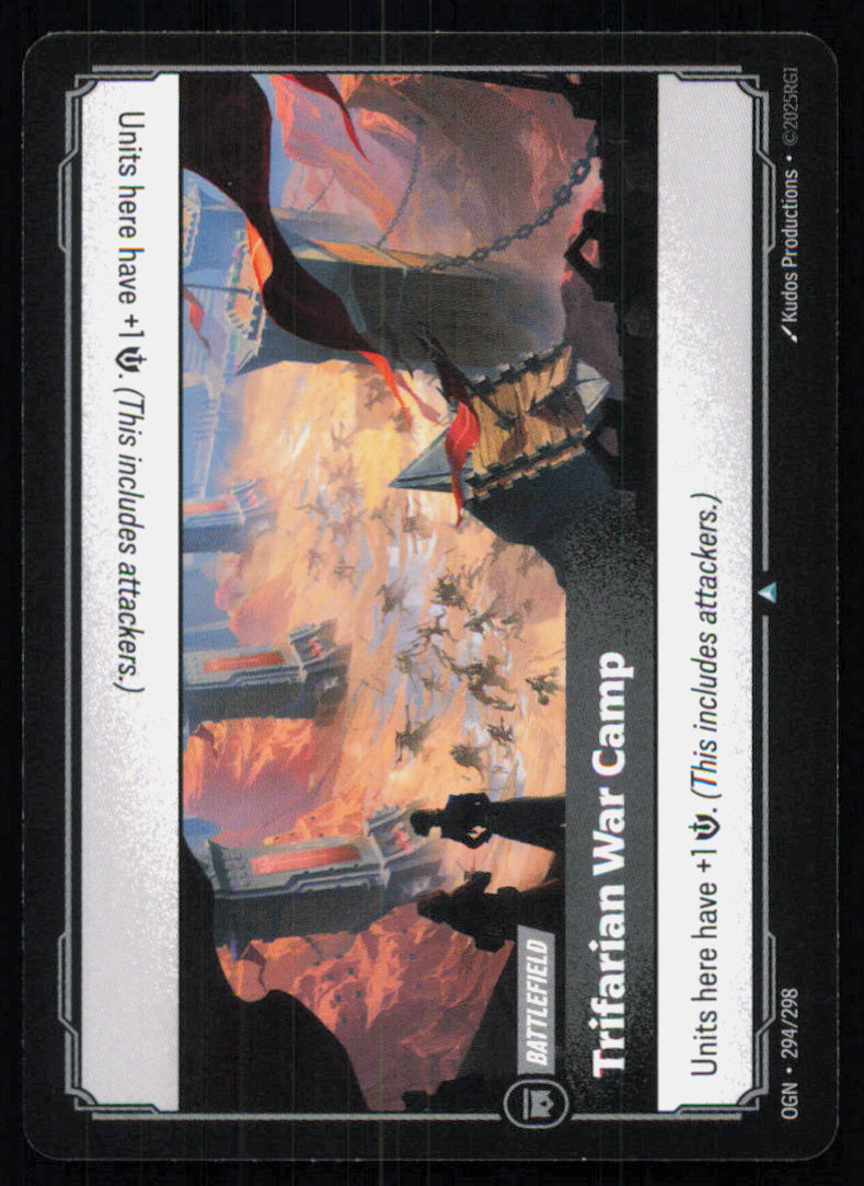 🎴 Trifarian War Camp 294/298 Uncommon OGN Origins NM
