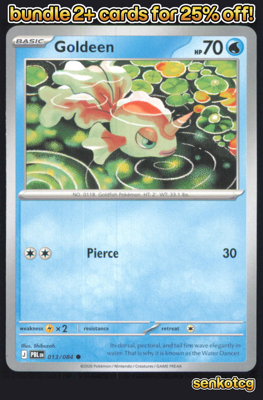 🎴 Goldeen 013/084 Common Pitch Black NM 🎨 Shibuzoh.