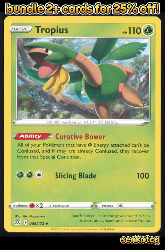 🎴 Tropius 005/172 Uncommon Brilliant Stars NM