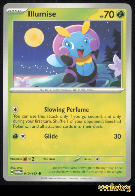 🎴 Illumise 010/167 Common Twilight Masquerade NM