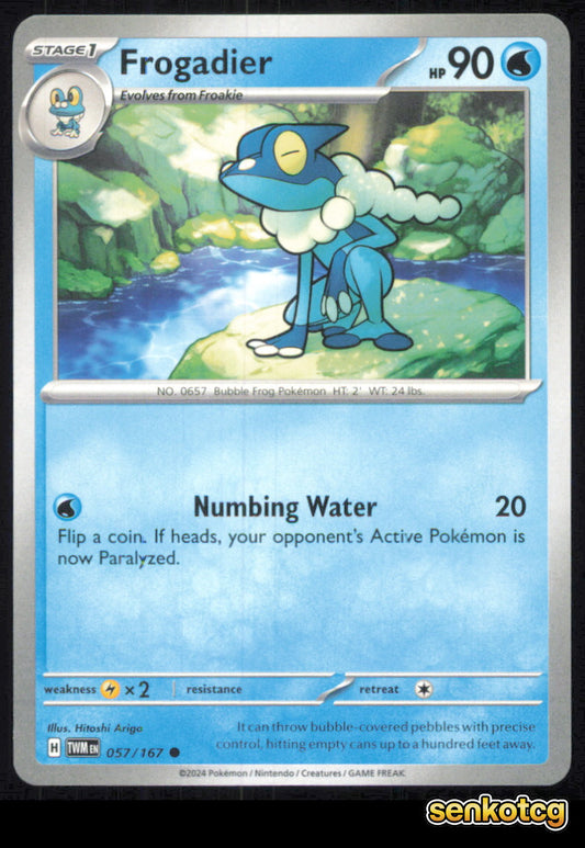 🎴 Frogadier 057/167 Common Twilight Masquerade NM