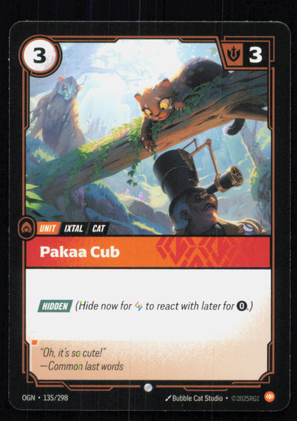 🎴 Pakaa Cub 135/298 Common OGN Origins NM