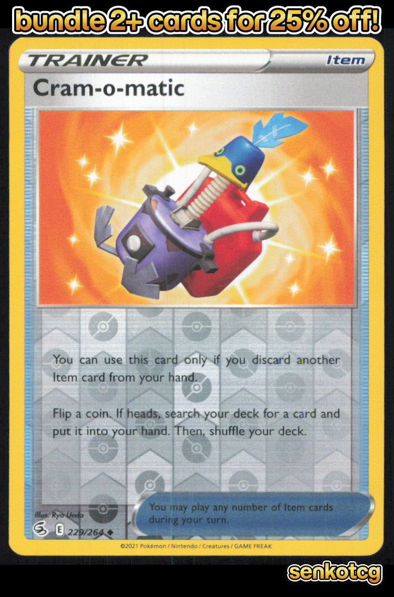 🎴 Cram-o-matic 229/264 Uncommon Reverse Holo Fusion Strike NM