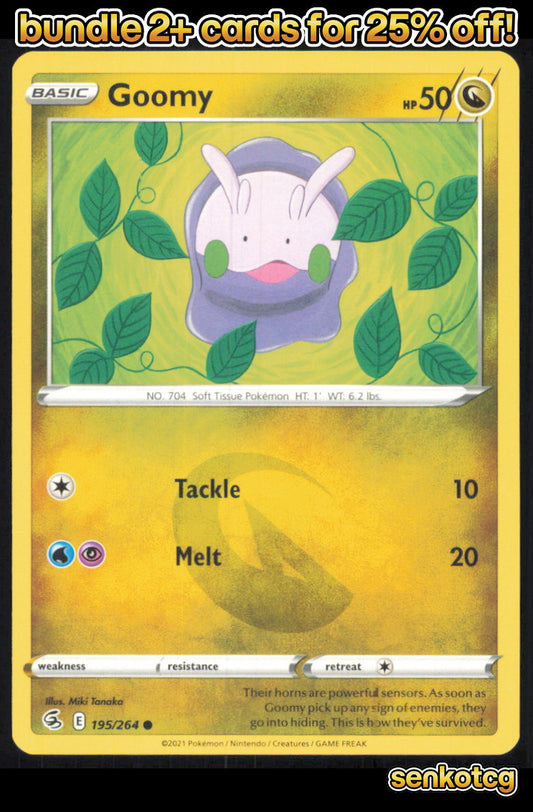 🎴 Goomy 195/264 Common Fusion Strike NM