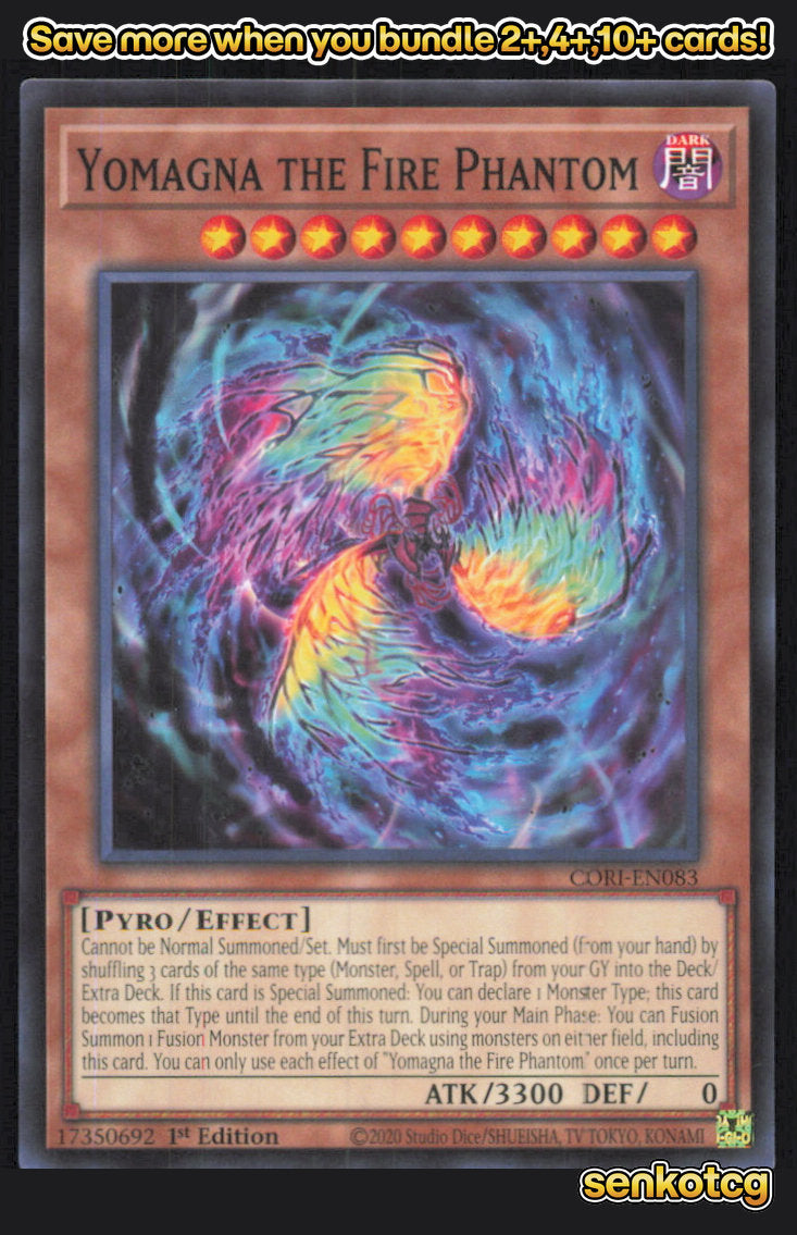 🎴 Yomagna the Fire Phantom CORI-EN083 Common / Short Print