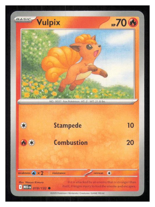 🎴 Vulpix 019/132 Common Mega Evolution NM