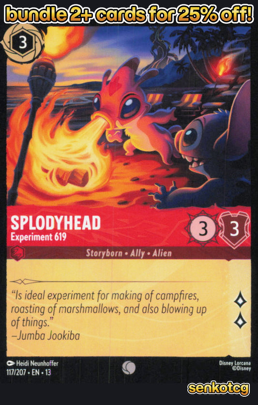🎴 Splodyhead - Experiment 619 117/204 Common Attack of the Vine! NM