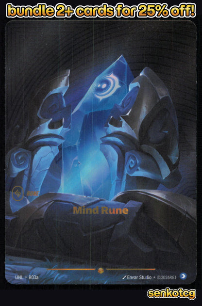 🎴 Mind Rune (Alternate Art) R03A Showcase Foil Unleashed NM