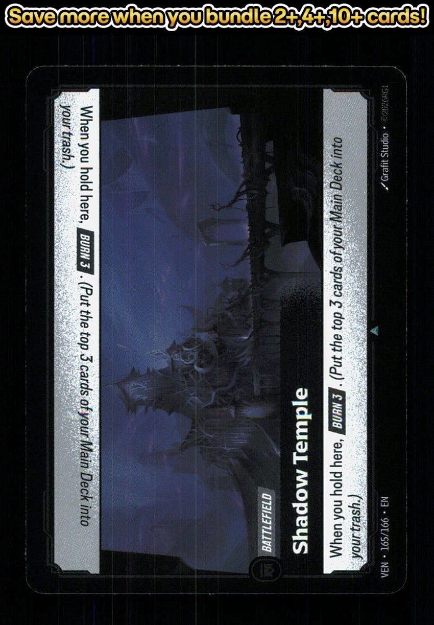 🎴 Shadow Temple 165/166 Uncommon Foil Vendetta NM 🎨 Studio