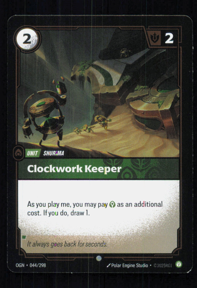 🎴 Clockwork Keeper 044/298 Common Foil OGN Origins NM