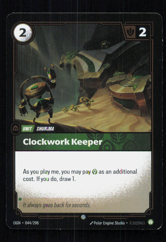 🎴 Clockwork Keeper 044/298 Common Foil OGN Origins NM