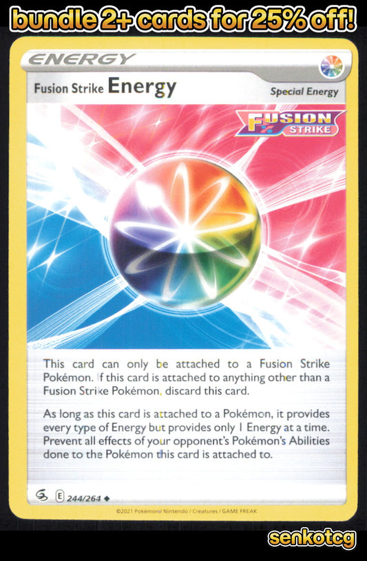 🎴 Fusion Strike Energy 244/264 Uncommon Fusion Strike NM