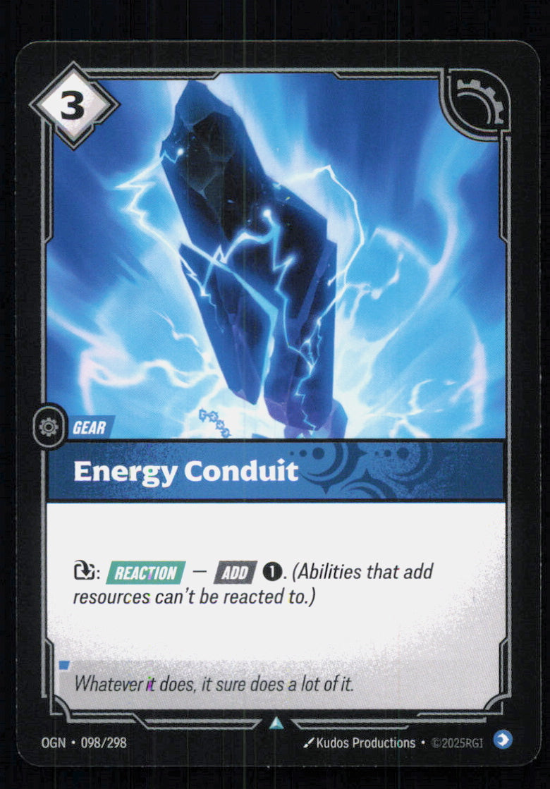🎴 Energy Conduit 098/298 Uncommon OGN Origins NM