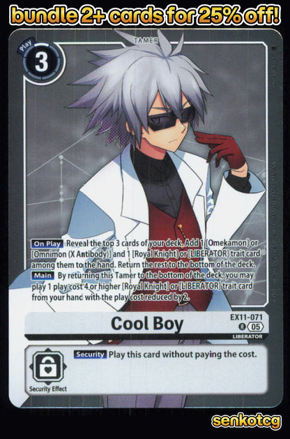 🎴 Cool Boy EX11-071 R Rare Foil Dawn of Liberator NM