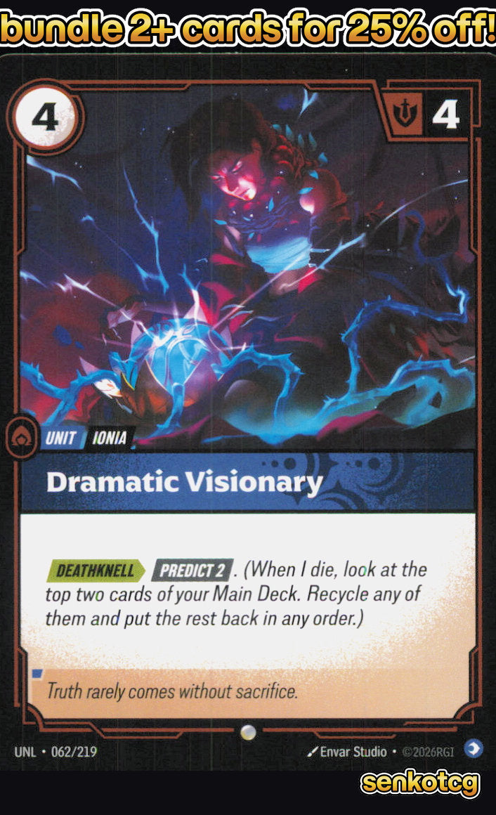 🎴 Dramatic Visionary 062/219 Common Unleashed NM