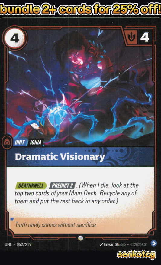 🎴 Dramatic Visionary 062/219 Common Unleashed NM