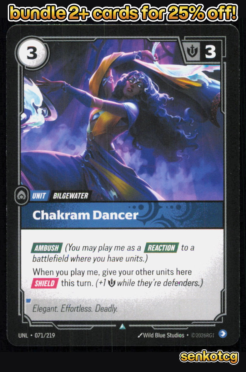 🎴 Chakram Dancer 071/219 Uncommon Unleashed NM