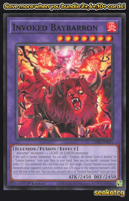 🎴 Invoked Baybarron CORI-EN031 Common / Short Print