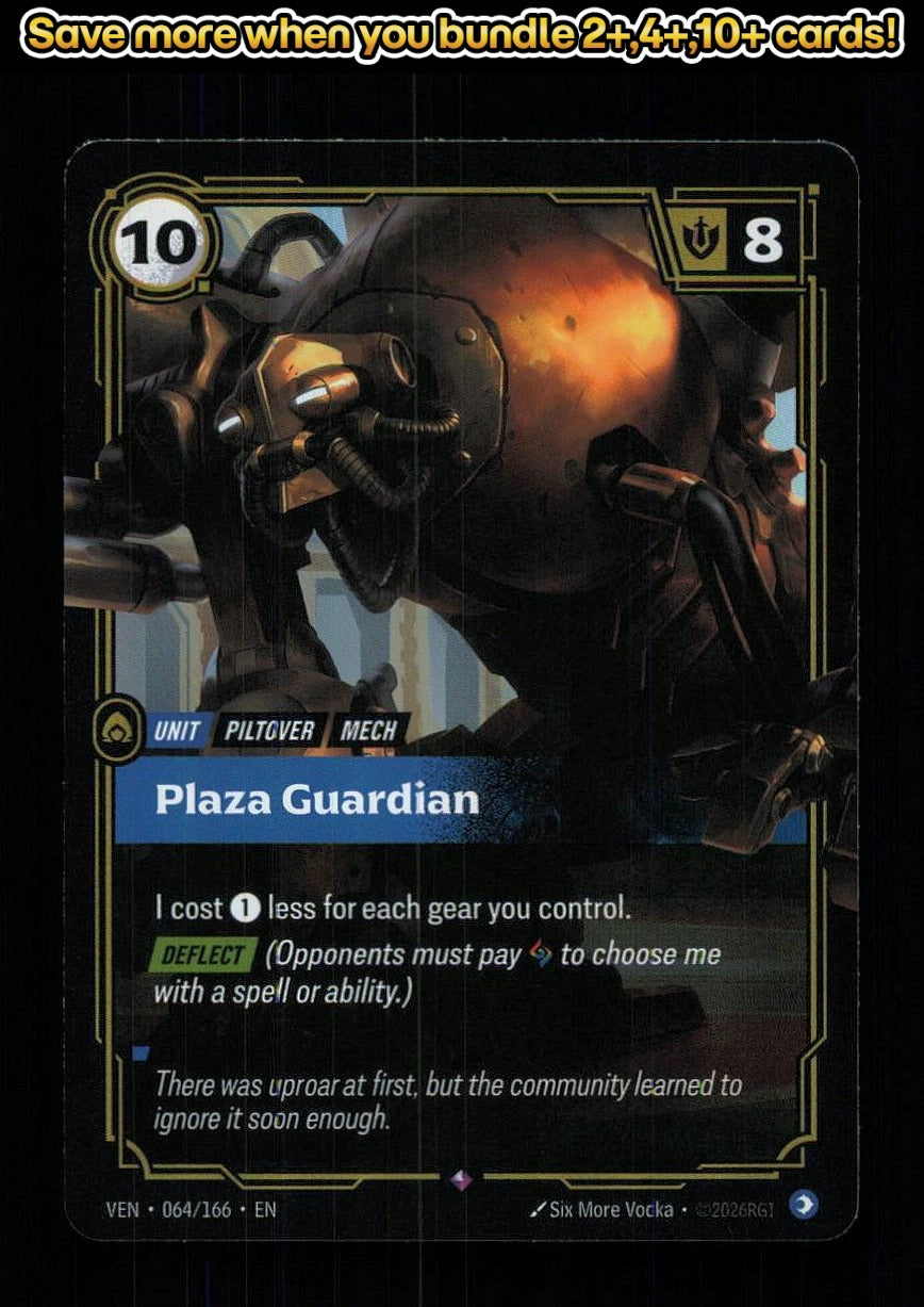 🎴 Plaza Guardian 064/166 Rare Foil Vendetta NM 🎨 Vodka