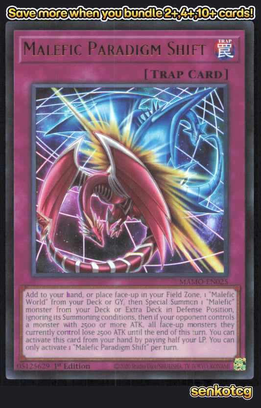 🎴 Malefic Paradigm Shift MAMO-EN025 Ultra Rare