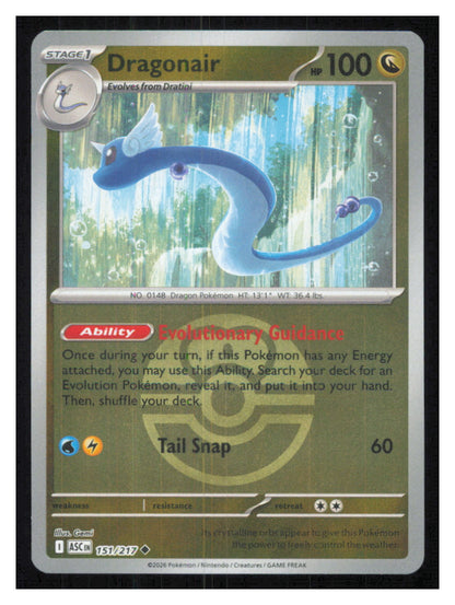🎴 Dragonair (Love Ball) 151/217 Uncommon Reverse Holo Ascended Heroes NM