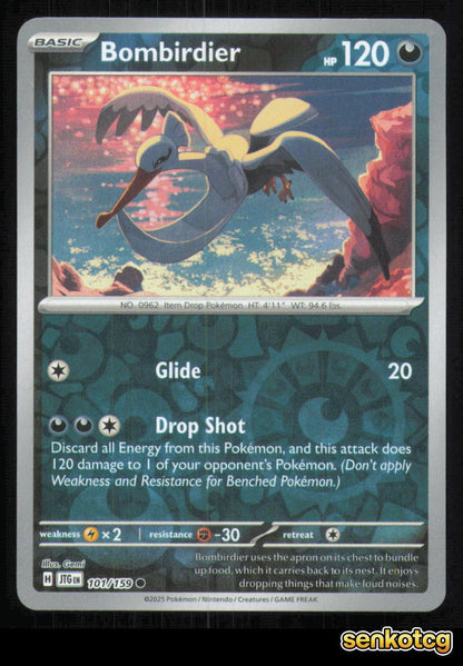 🎴 Bombirdier 101/159 Reverse Holo Journey Together NM 🎨 Gemi