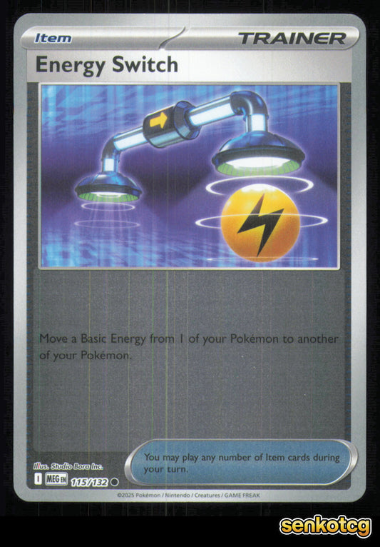 🎴 Energy Switch 115/132 Common Reverse Holo Mega Evolution NM