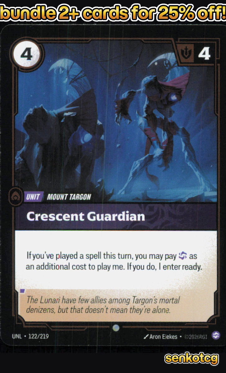🎴 Crescent Guardian 122/219 Common Foil Unleashed NM