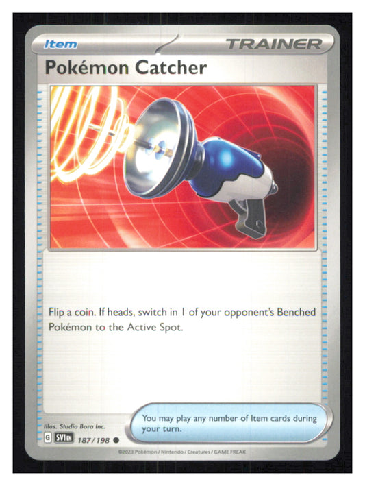 🎴 Pokemon Catcher 187/198 Common Scarlet & Violet NM