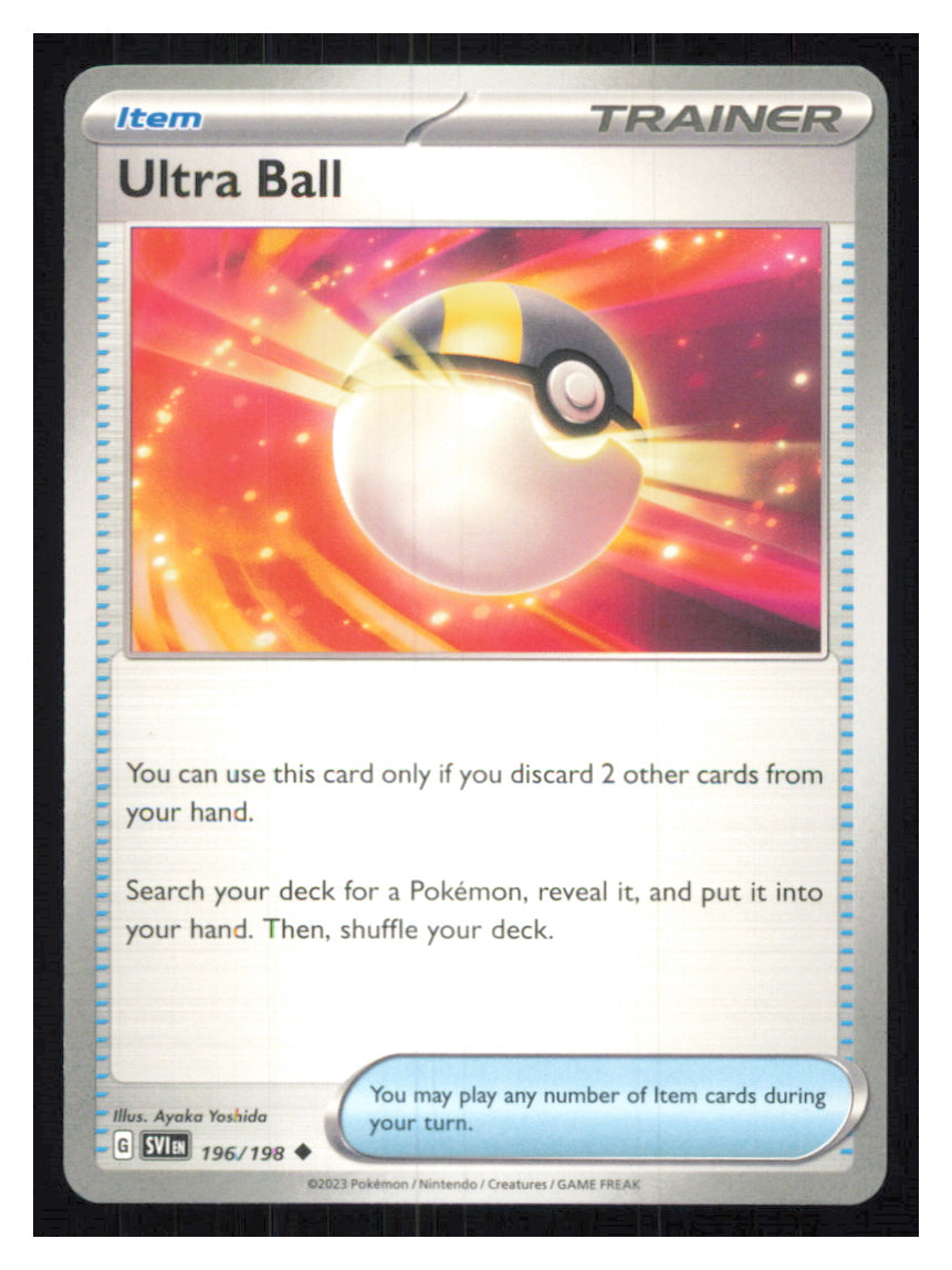 🎴 Ultra Ball 196/198 Uncommon Scarlet & Violet NM