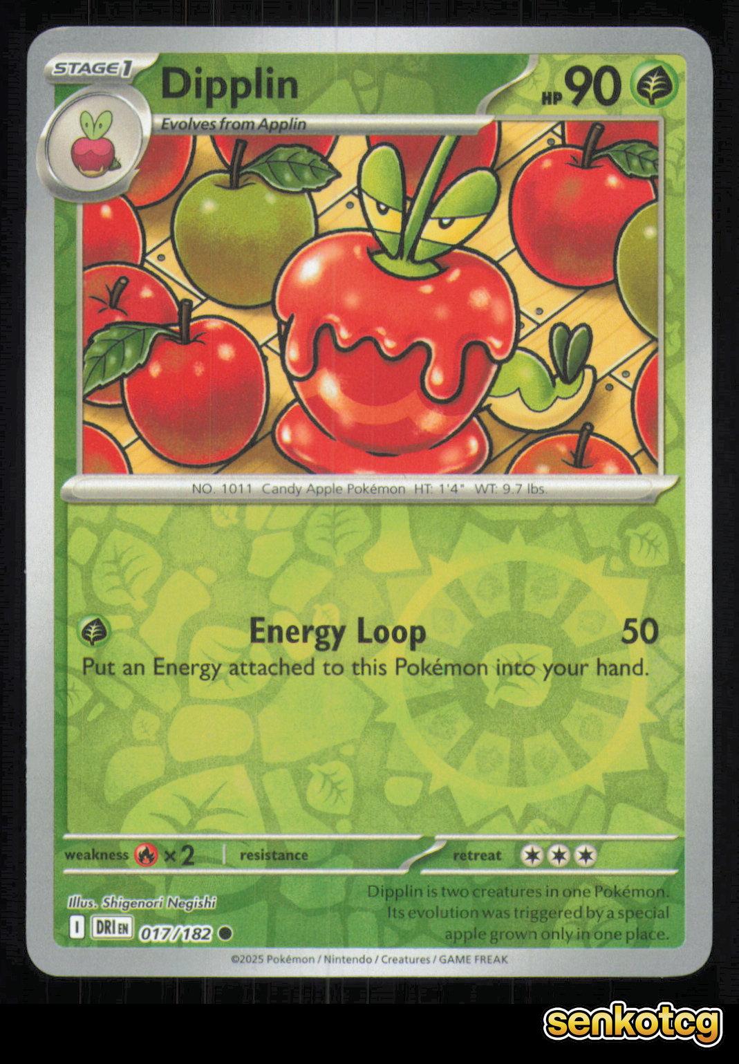 🎴 Dipplin 017/182 Reverse Holo Destined Rivals NM 🎨 Negishi